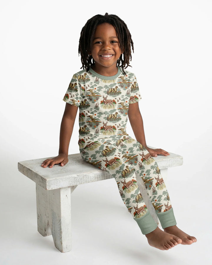 Zweiteiliges, kurzärmliges Pyjama-Set mit Marienkäfern