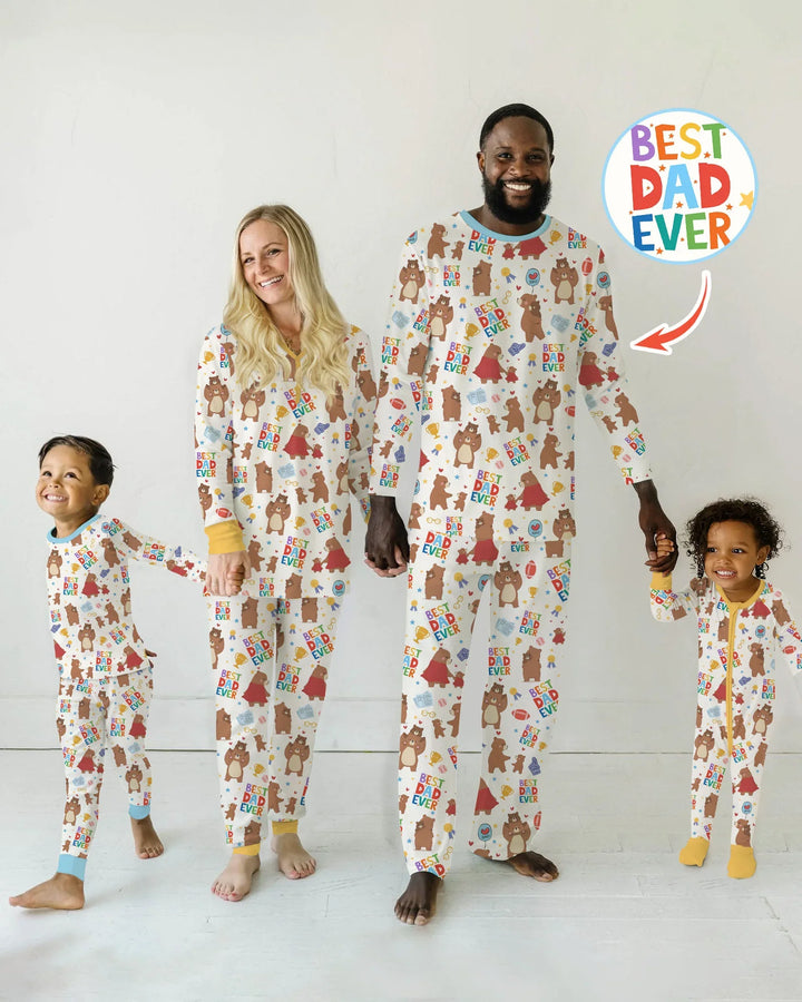 Best Daddy Bear Ever Family Matching Bamboo Men's Pajama Set