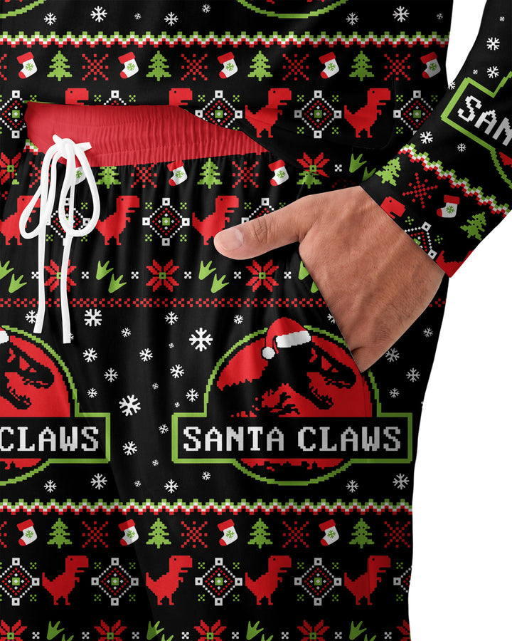 Santa Claws Christmas Bamboo Men's Pajama Set
