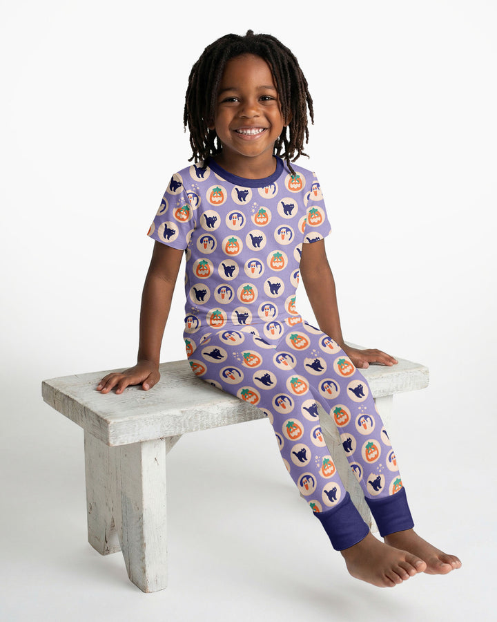 Zweiteiliges, kurzärmliges Pyjama-Set mit Marienkäfern