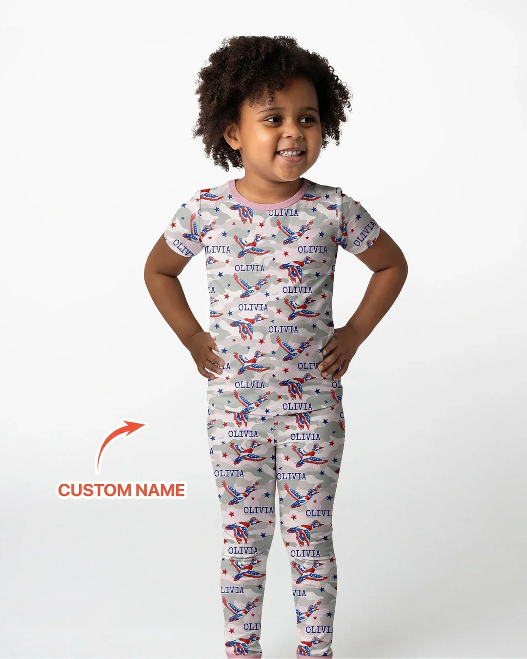 Zweiteiliges, kurzärmliges Pyjama-Set mit Marienkäfern