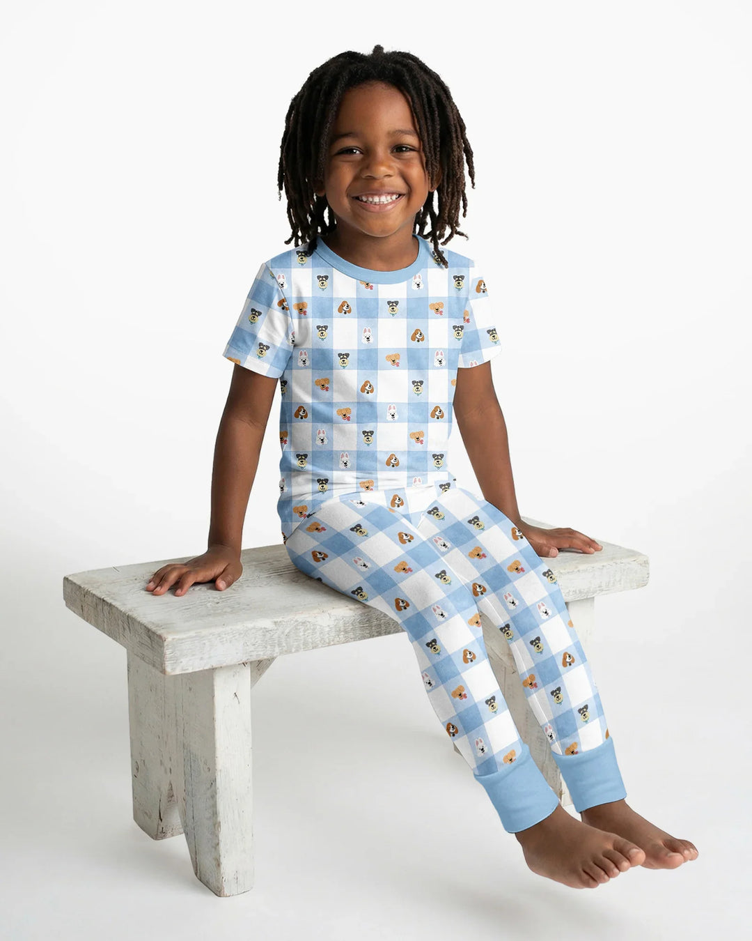 Zweiteiliges, kurzärmliges Pyjama-Set mit Marienkäfern