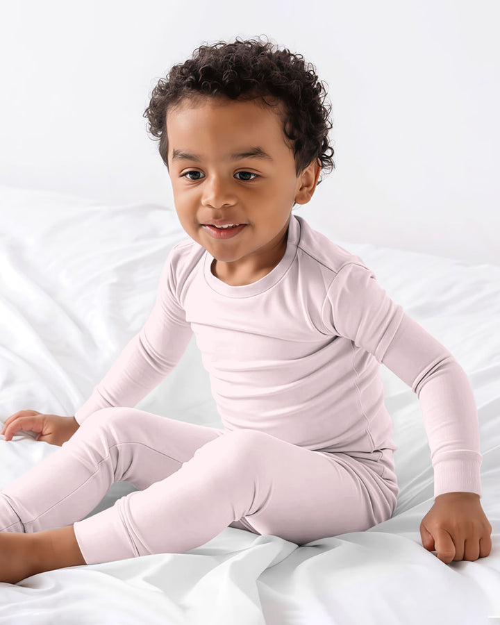 Zweiteiliges Pyjama-Set in Stahlblau