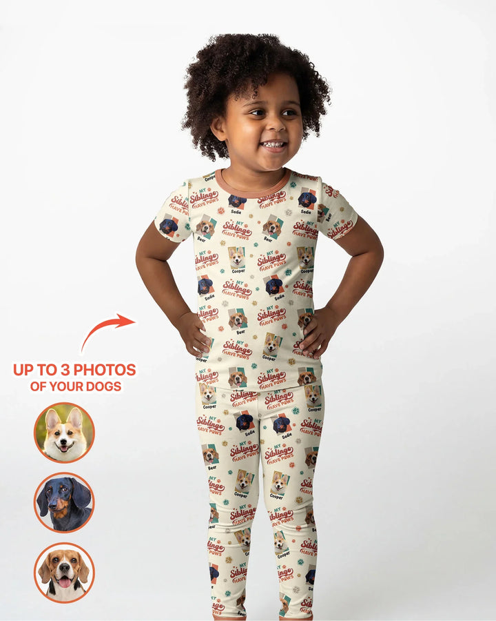 Zweiteiliges, kurzärmliges Pyjama-Set mit Marienkäfern