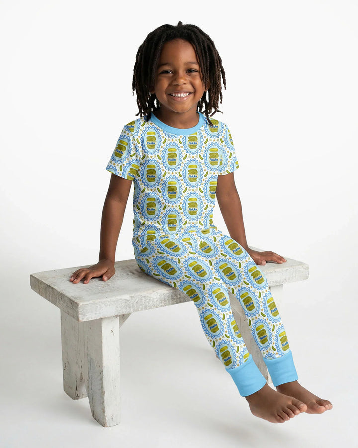 Zweiteiliges, kurzärmliges Pyjama-Set mit Marienkäfern