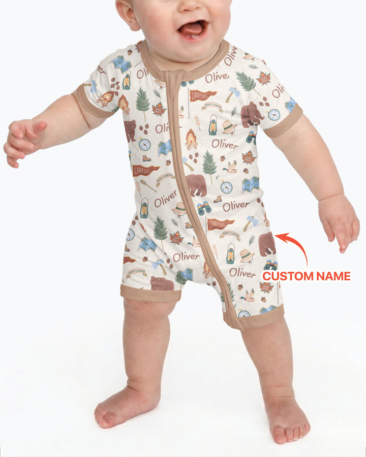 Custom Name Adventure Outdoors Bamboo Shorty Zippy