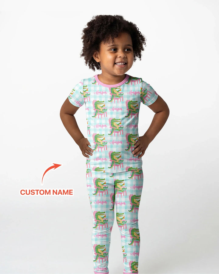 Zweiteiliges, kurzärmliges Pyjama-Set mit Marienkäfern