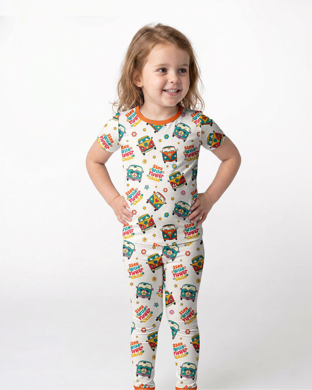 Zweiteiliges, kurzärmliges Pyjama-Set mit Marienkäfern