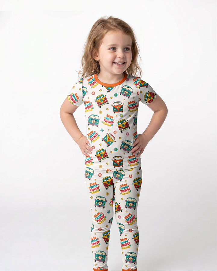 Zweiteiliges, kurzärmliges Pyjama-Set mit Marienkäfern