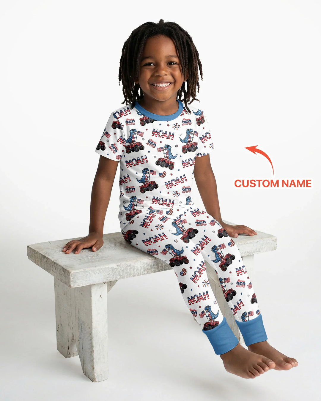 Zweiteiliges, kurzärmliges Pyjama-Set mit Marienkäfern