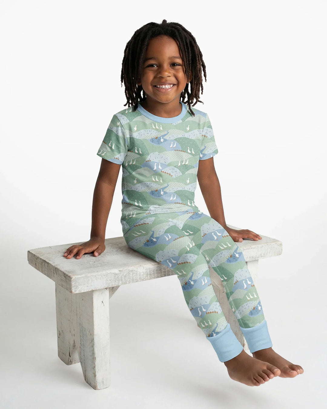 Zweiteiliges, kurzärmliges Pyjama-Set mit Marienkäfern