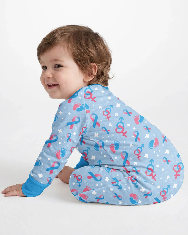 Gerippte Babykleidung mit individuellem Foto - Weich &amp; Skizzenhaft