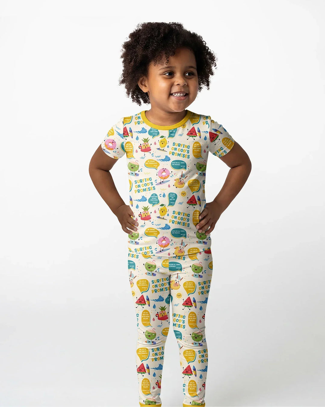 Zweiteiliges, kurzärmliges Pyjama-Set mit Marienkäfern