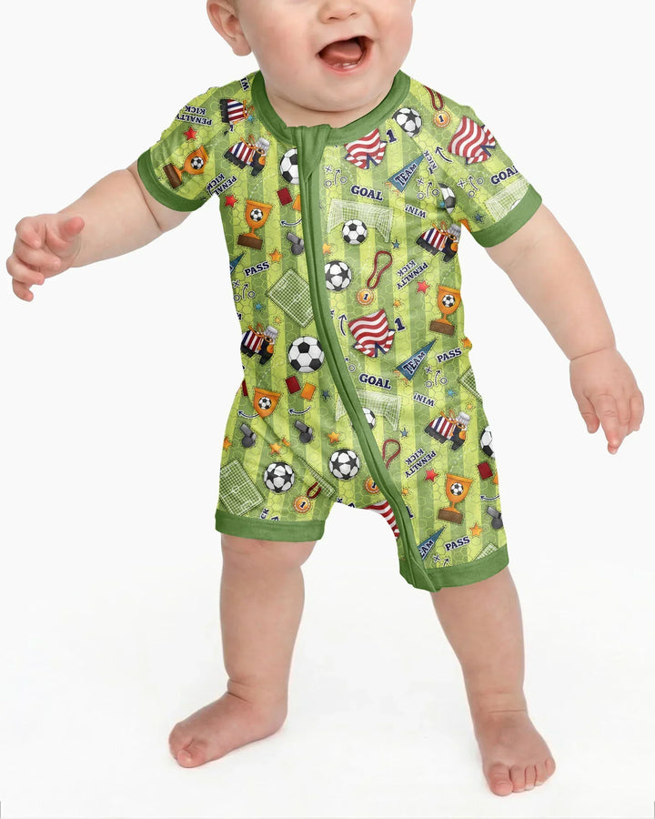 I Love Sports Soccer Bamboo Shorty Zippy