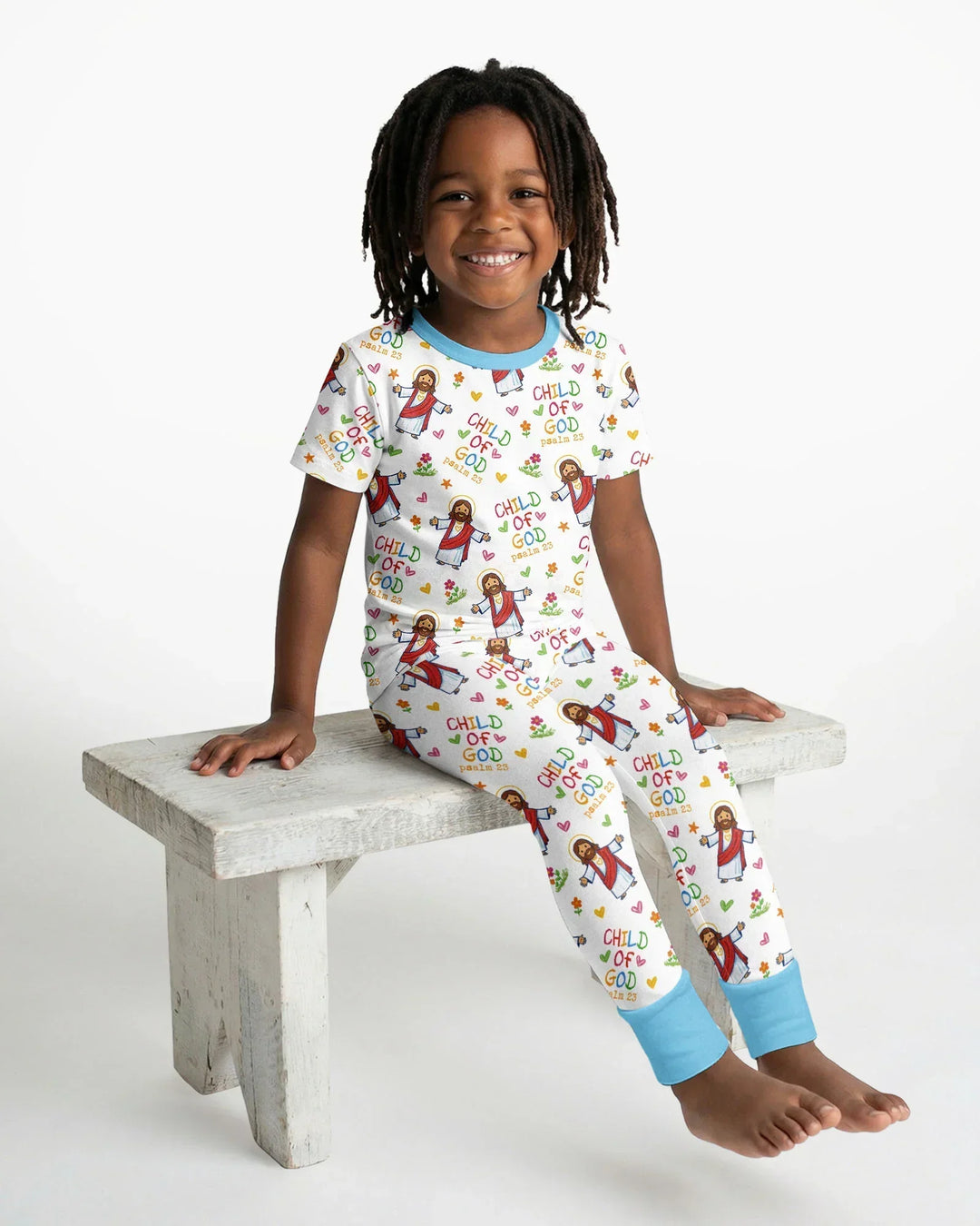 Zweiteiliges, kurzärmliges Pyjama-Set mit Marienkäfern