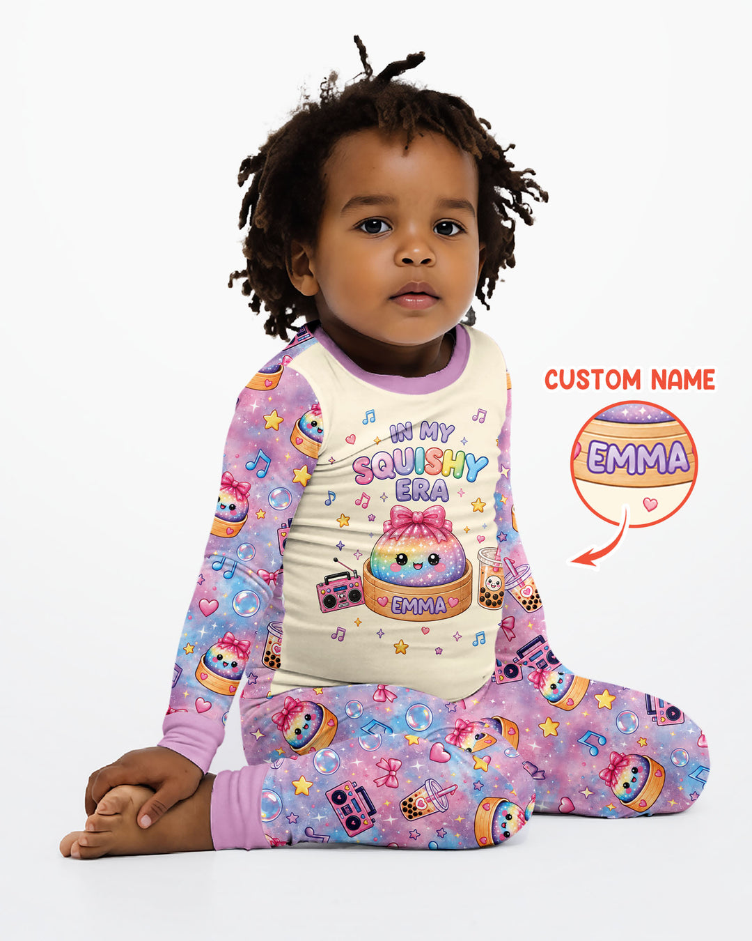 In My Squishy Era Baby Bamboo Two Piece Long Sleeve Pajama Set
