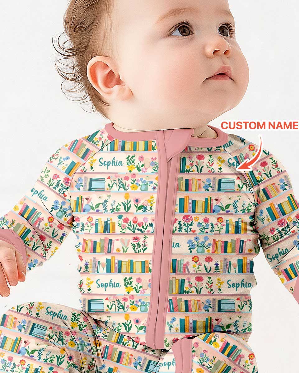 Personalized Book Lover Bamboo Convertible Zippy