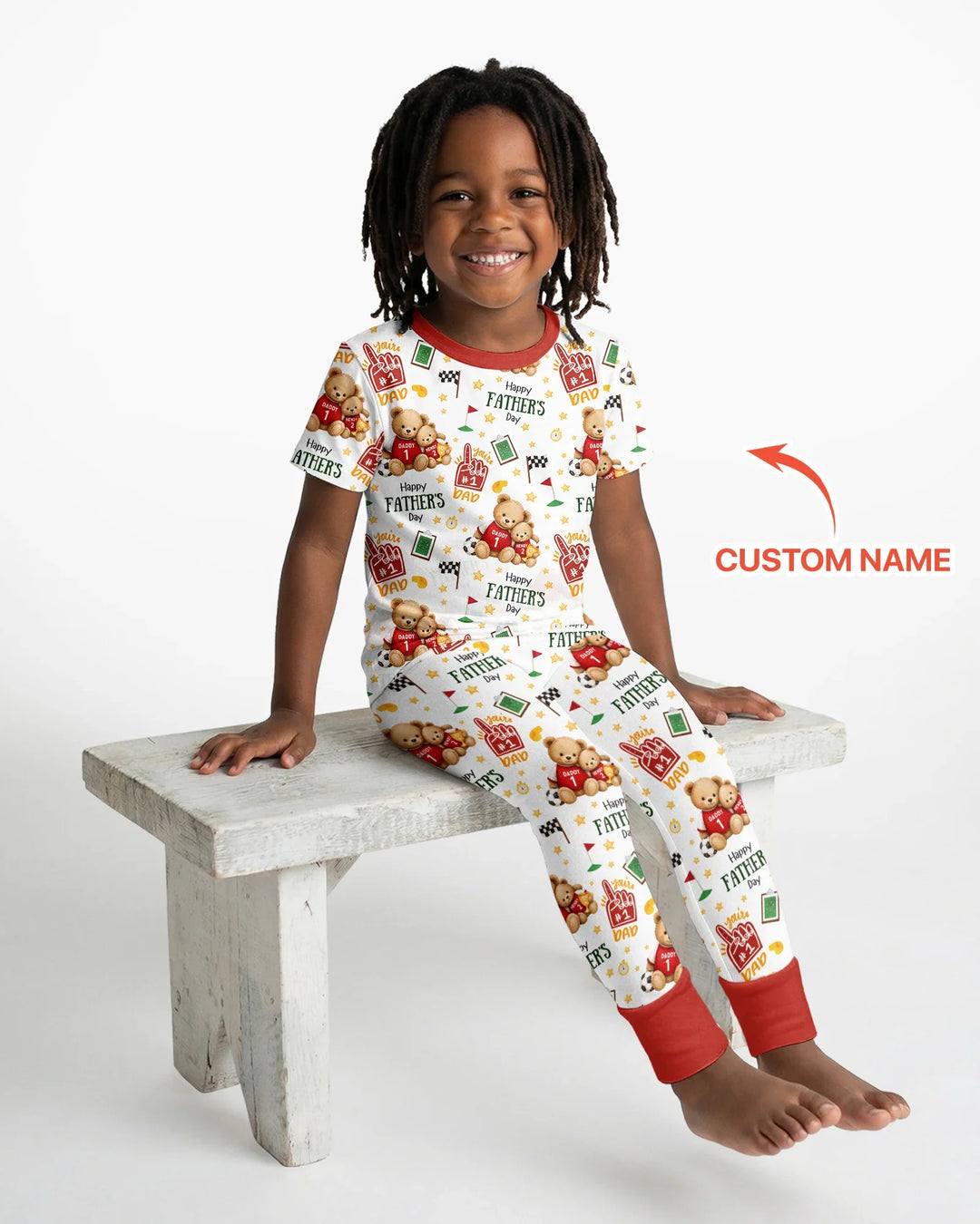 Zweiteiliges, kurzärmliges Pyjama-Set mit Marienkäfern