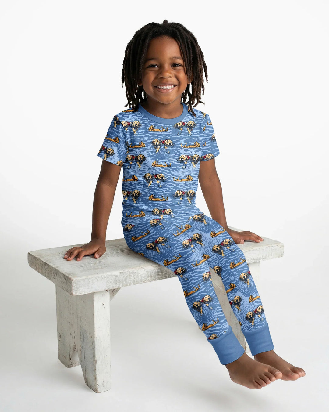 Zweiteiliges, kurzärmliges Pyjama-Set mit Marienkäfern
