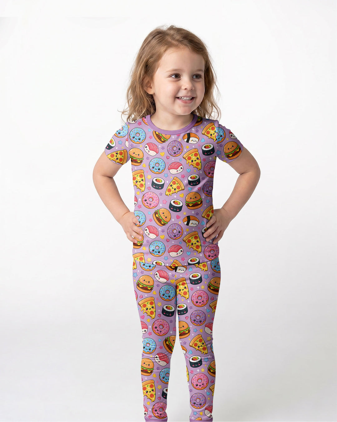 Zweiteiliges, kurzärmliges Pyjama-Set mit Marienkäfern