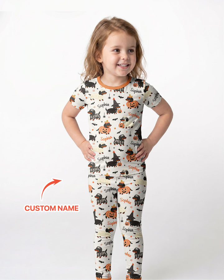 Zweiteiliges, kurzärmliges Pyjama-Set mit Marienkäfern