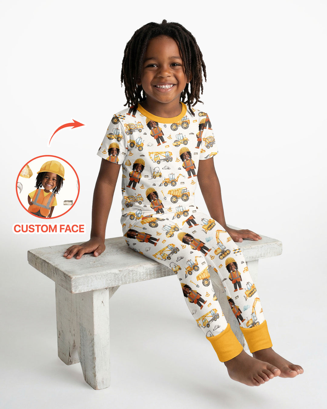 Zweiteiliges, kurzärmliges Pyjama-Set mit Marienkäfern