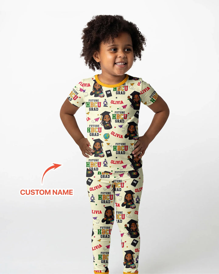 Zweiteiliges, kurzärmliges Pyjama-Set mit Marienkäfern