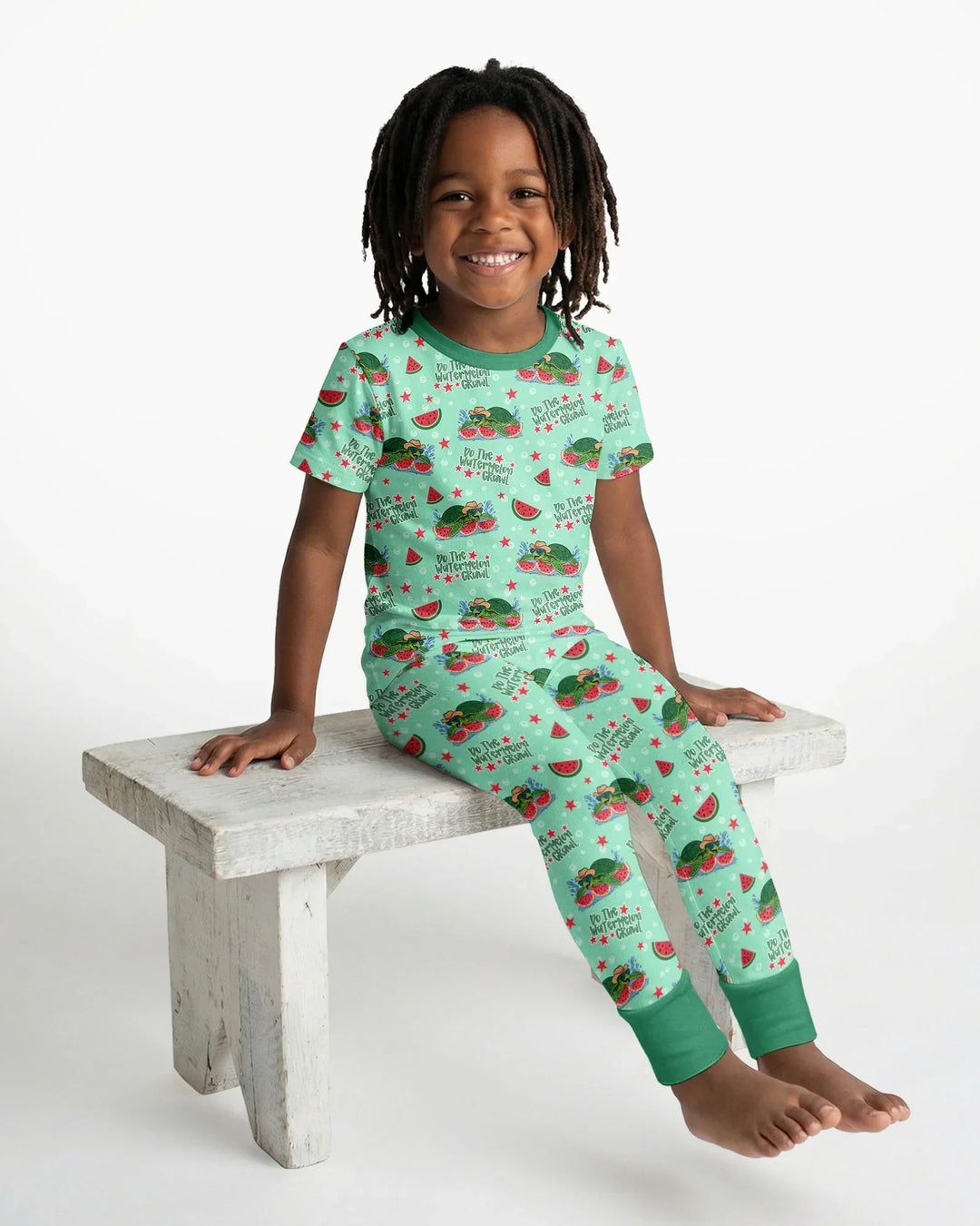 Zweiteiliges, kurzärmliges Pyjama-Set mit Marienkäfern