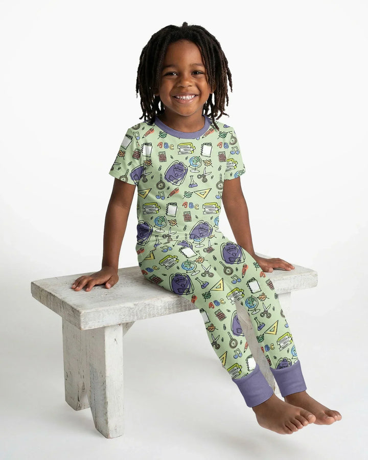 Zweiteiliges, kurzärmliges Pyjama-Set mit Marienkäfern