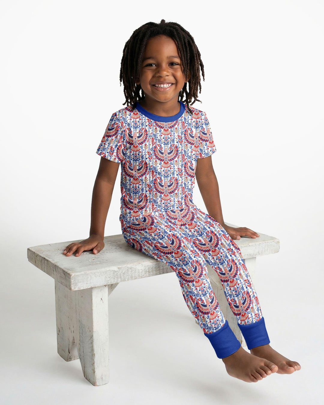 Zweiteiliges, kurzärmliges Pyjama-Set mit Marienkäfern