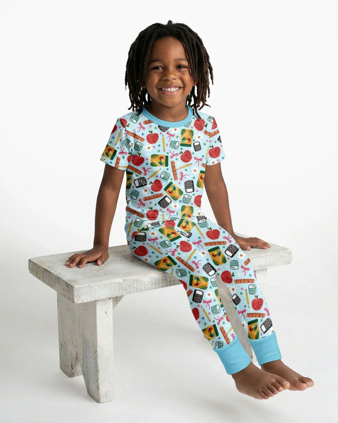 Zweiteiliges, kurzärmliges Pyjama-Set mit Marienkäfern