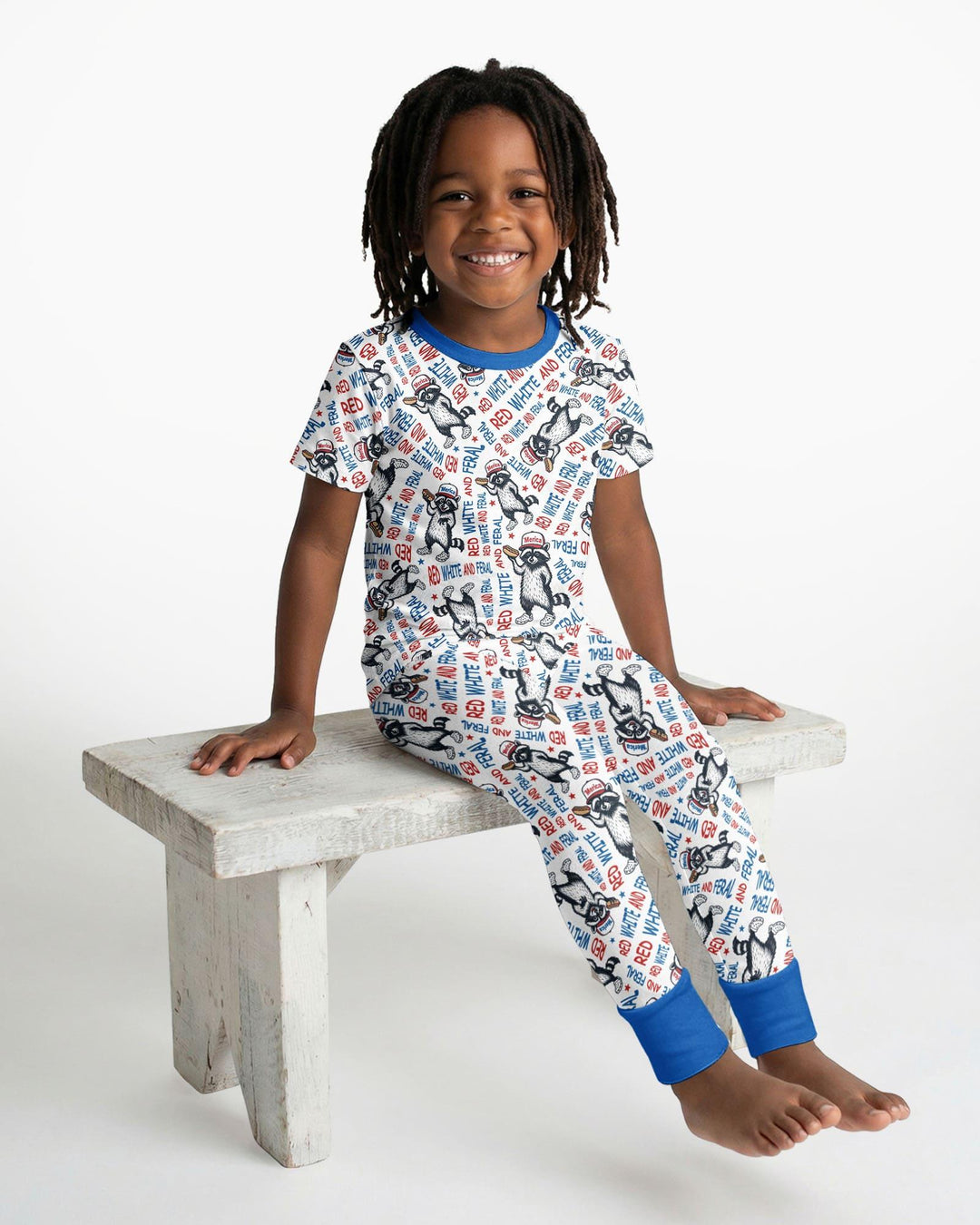 Zweiteiliges, kurzärmliges Pyjama-Set mit Marienkäfern