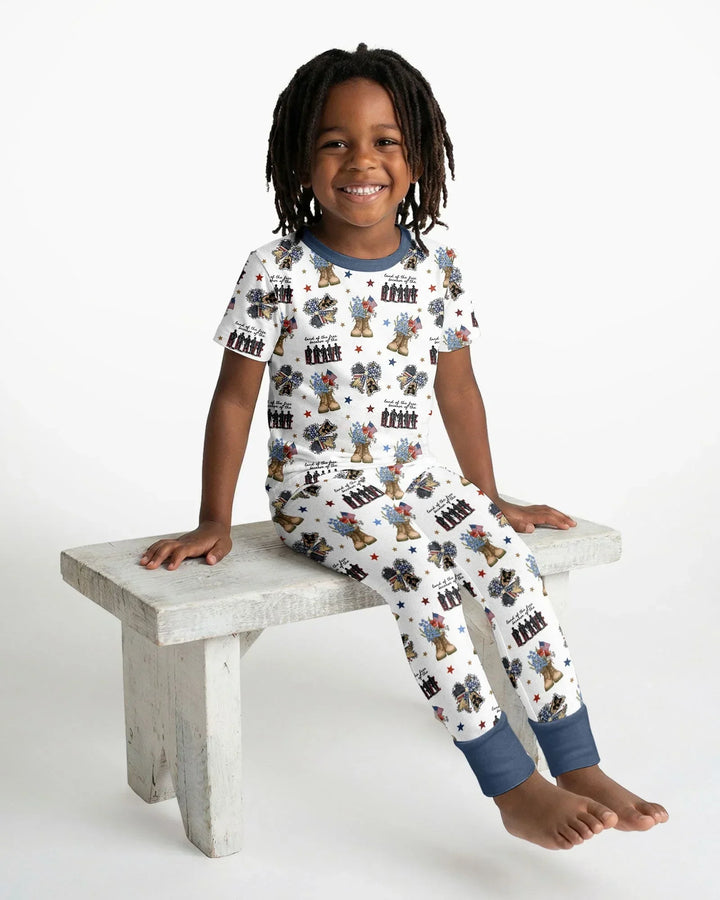 Zweiteiliges, kurzärmliges Pyjama-Set mit Marienkäfern