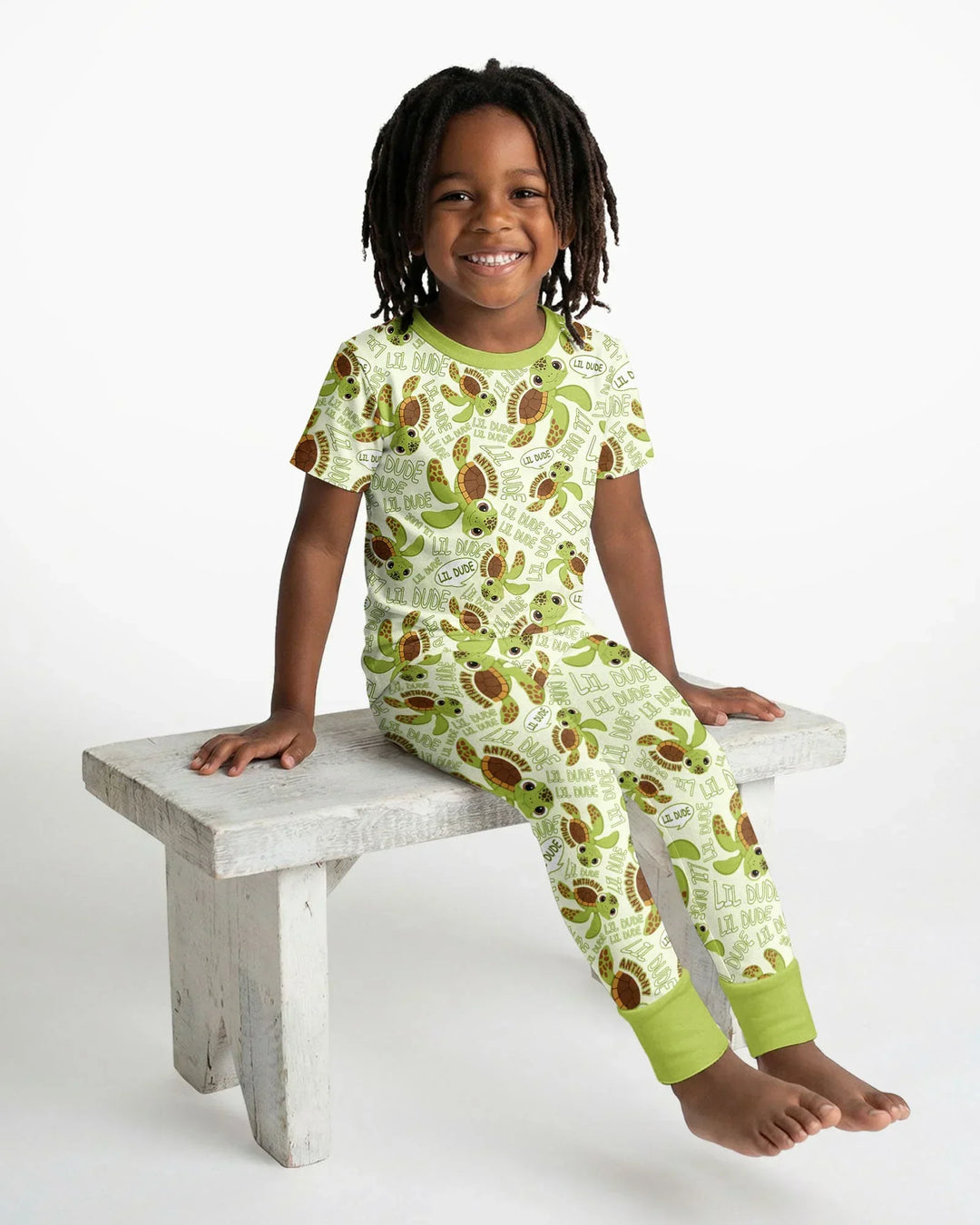 Zweiteiliges, kurzärmliges Pyjama-Set mit Marienkäfern
