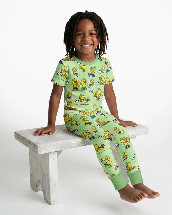 Zweiteiliges, kurzärmliges Pyjama-Set mit Marienkäfern