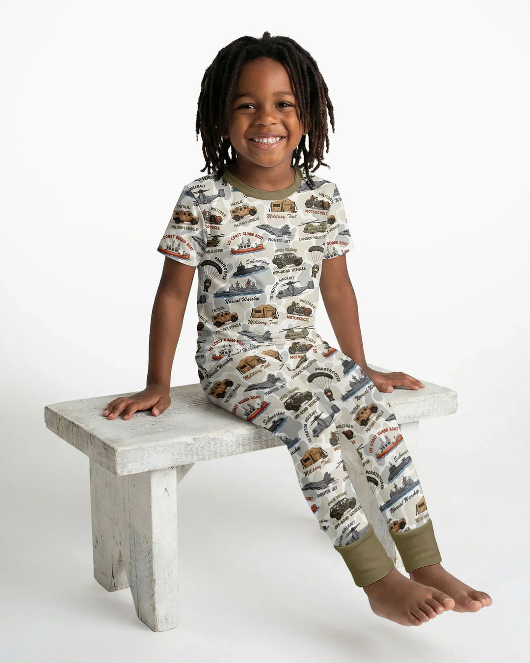 Zweiteiliges, kurzärmliges Pyjama-Set mit Marienkäfern