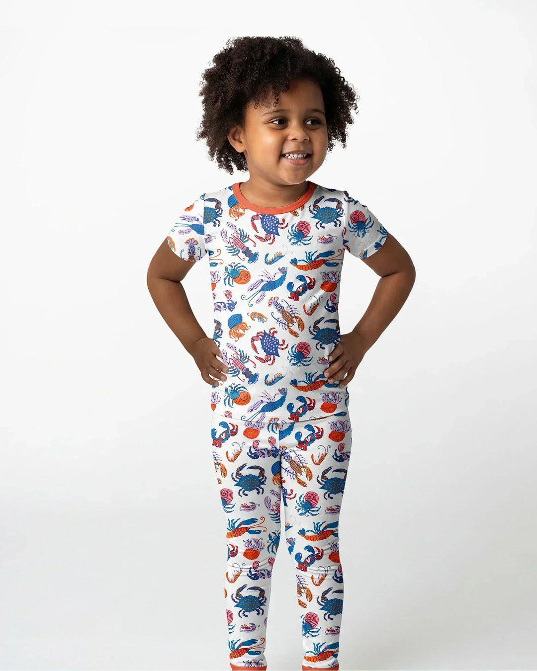 Zweiteiliges, kurzärmliges Pyjama-Set mit Marienkäfern