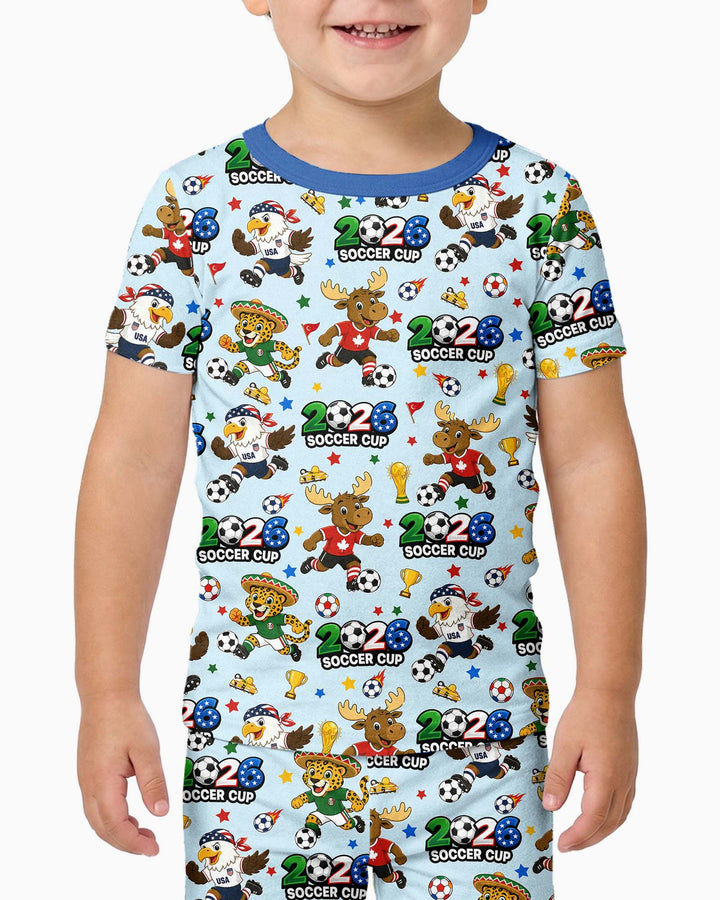 Zweiteiliges, kurzärmliges Pyjama-Set mit Marienkäfern