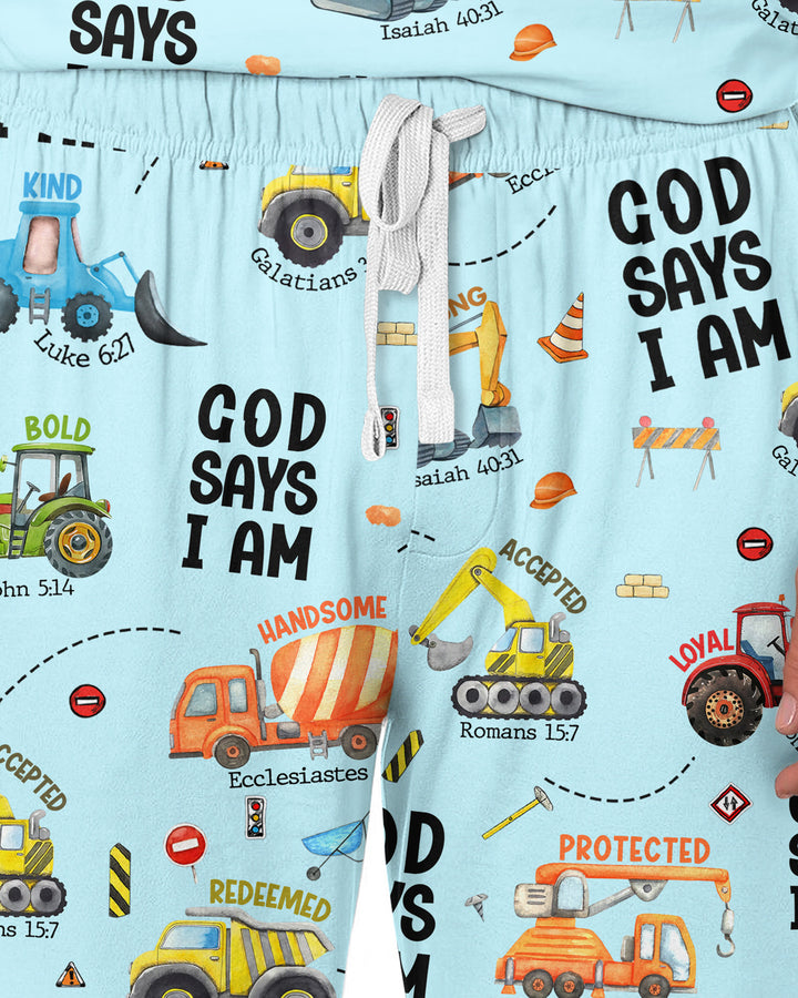 God Says I am Bamboo Men's Pajama Set