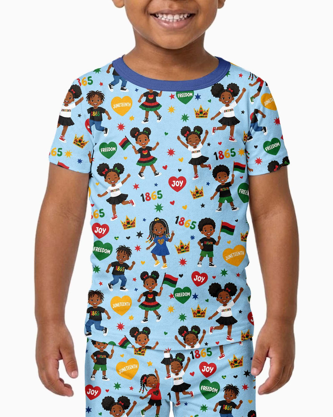 Zweiteiliges, kurzärmliges Pyjama-Set mit Marienkäfern