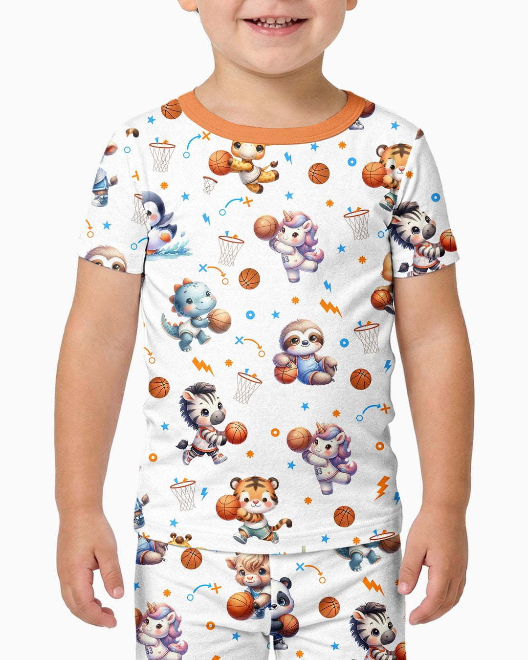 Zweiteiliges, kurzärmliges Pyjama-Set mit Marienkäfern