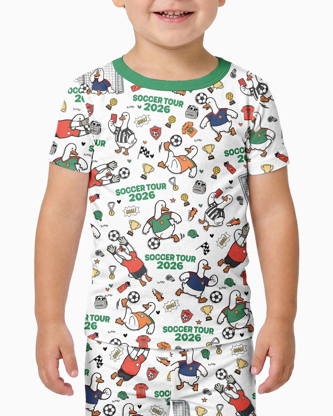 Zweiteiliges, kurzärmliges Pyjama-Set mit Marienkäfern
