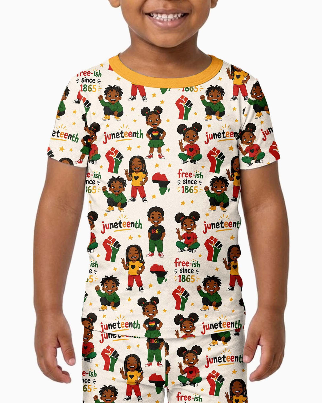 Zweiteiliges, kurzärmliges Pyjama-Set mit Marienkäfern