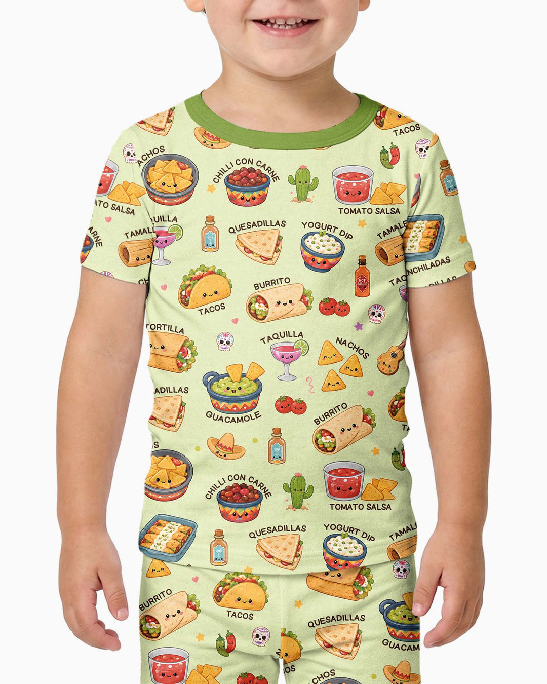 Zweiteiliges, kurzärmliges Pyjama-Set mit Marienkäfern