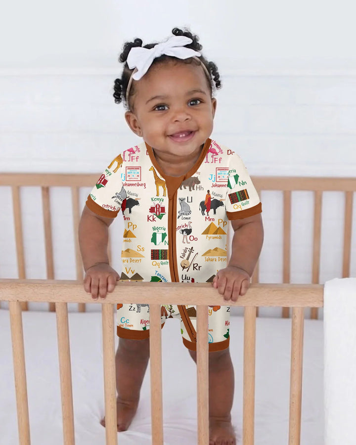 Explore Africa Geography Alphabet Bamboo Shorty Zippy
