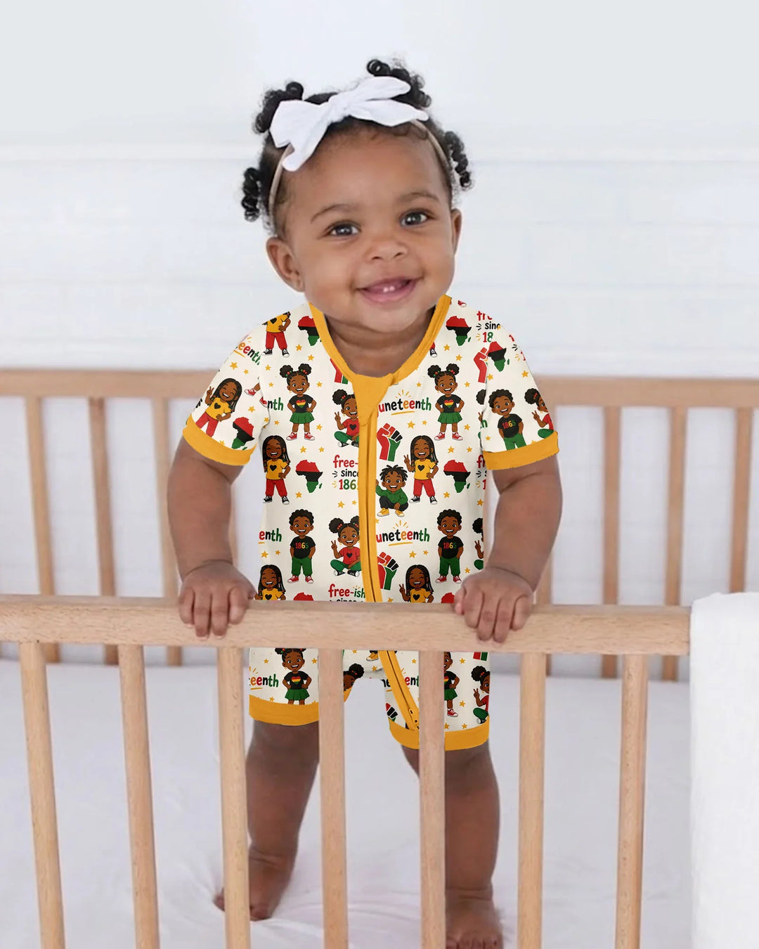 Juneteenth Free-ish Since 1865 Bamboo Shorty Zippy