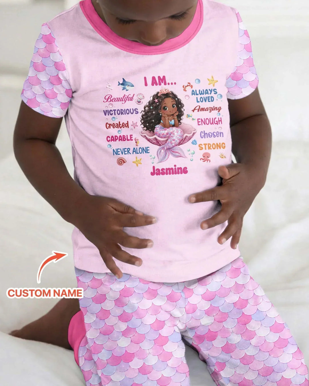 Zweiteiliges, kurzärmliges Pyjama-Set mit Marienkäfern