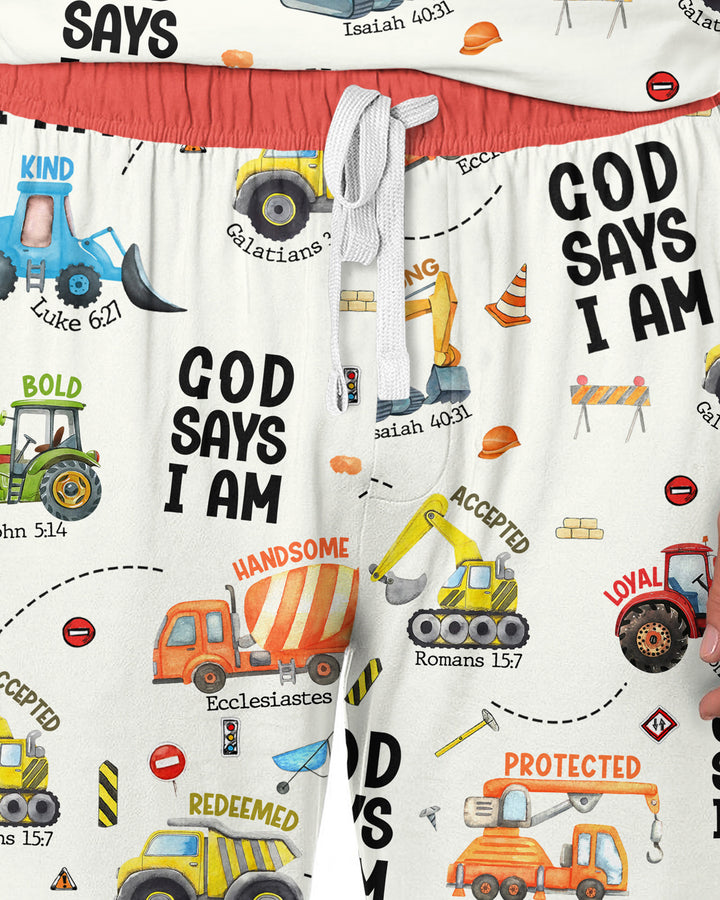 God Says I am Bamboo Men's Pajama Set