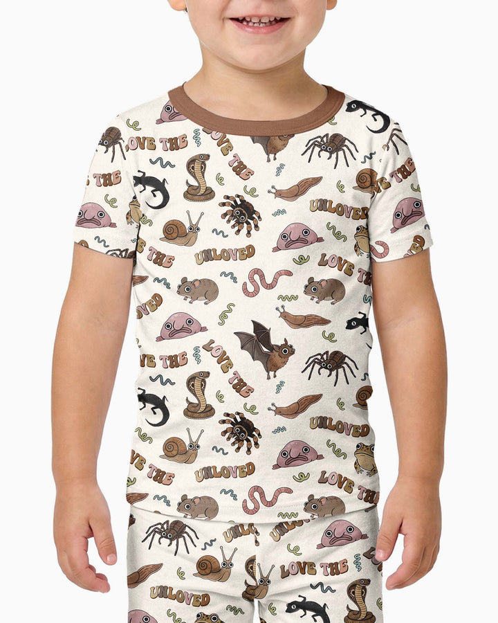 Zweiteiliges, kurzärmliges Pyjama-Set mit Marienkäfern