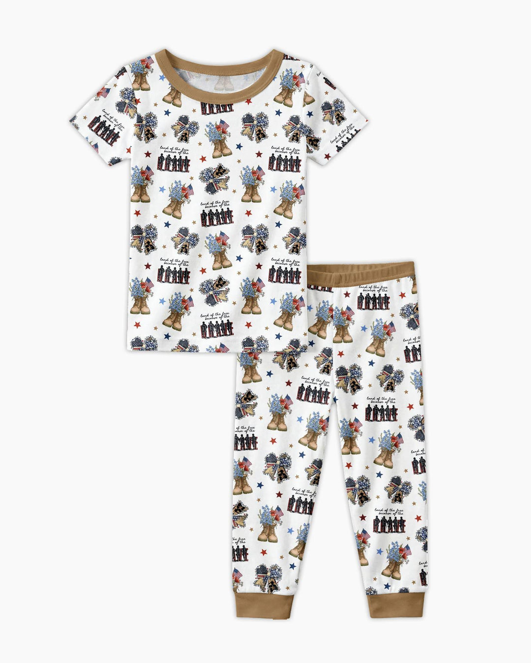 Zweiteiliges, kurzärmliges Pyjama-Set mit Marienkäfern